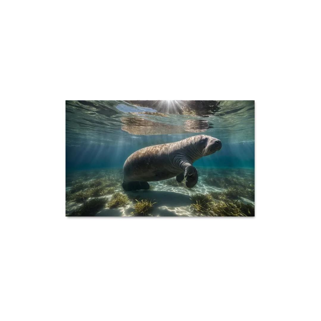 The Majestic Manatee Multi-panel Paintings