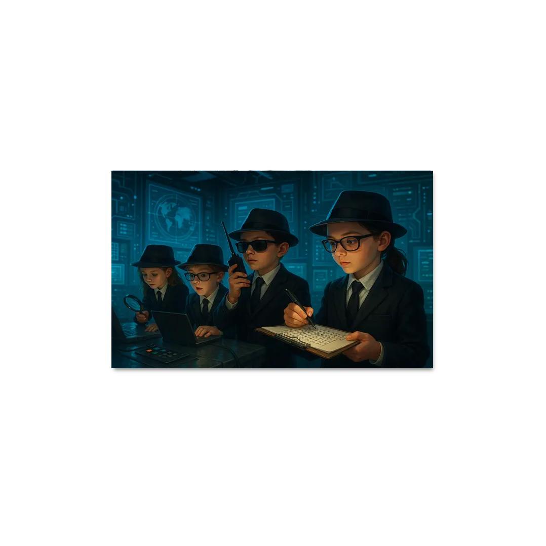 Secret Agents - Spy Kids Adventure Framed Paintings