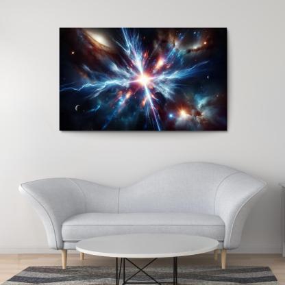 The Enigmatic Nature Of Gamma-ray Bursts Abstract Paintings Frame