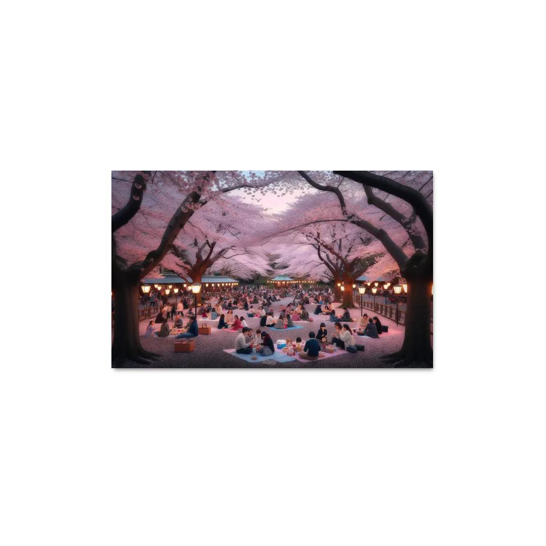 Cherry Blossom Festival - Japan Modern Paintings Frame