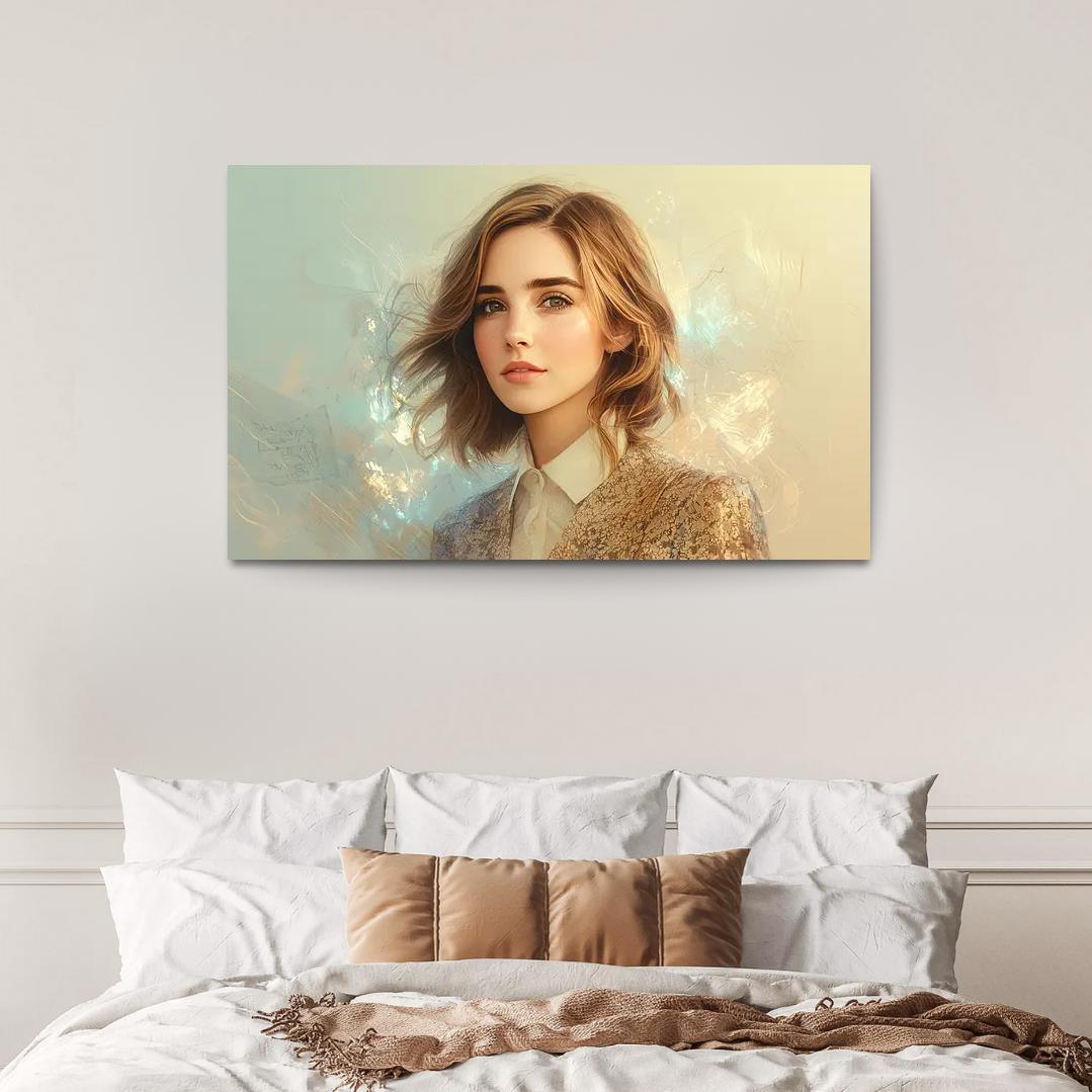 Emma Watson Leading With Grace In A Wizarding World Framed Paintings