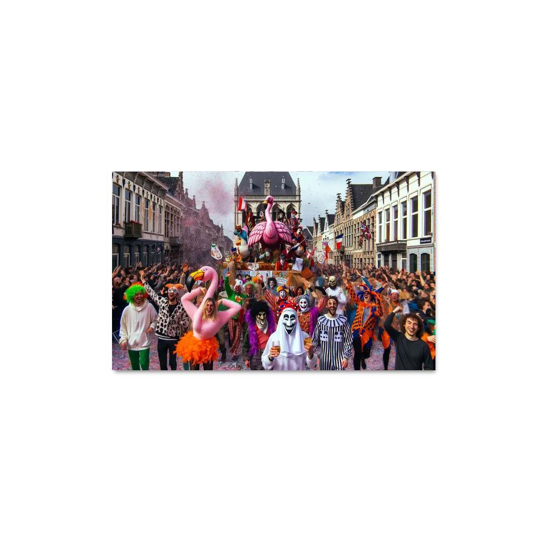 Carnival Of Aalst - Belgium Framed Paintings