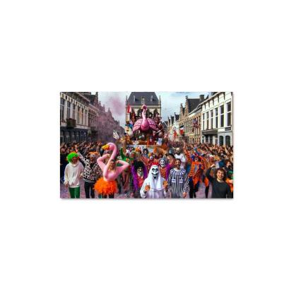 Carnival Of Aalst - Belgium Framed Paintings