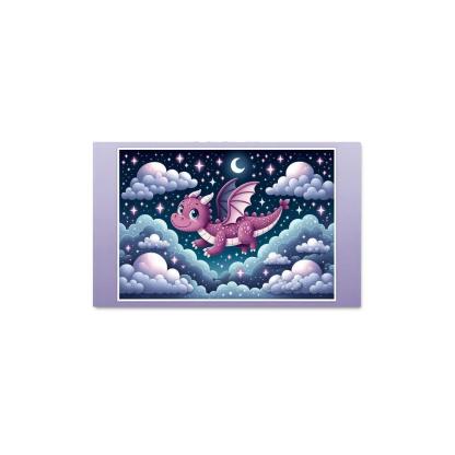 Dreamy Dragon 1 Piece HD Canvas Wall Art-Original Frame