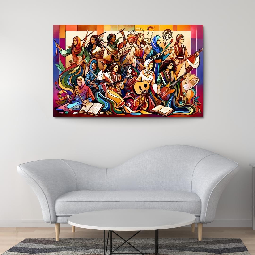 Gender Equity In Art Empowering Female Voices Custom Paintings Frame