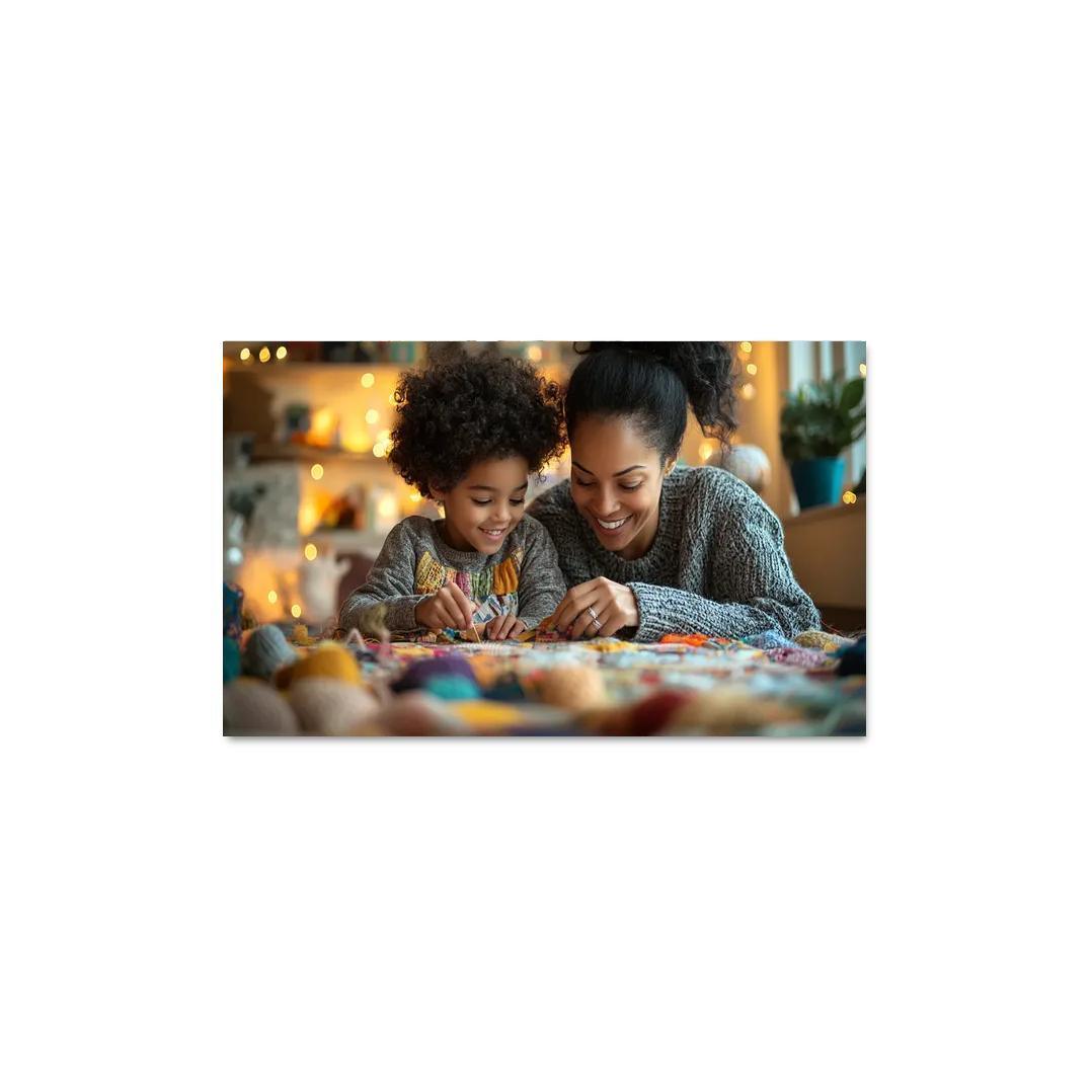 Threads Of Love Weaving A Mother's Legacy Canvas Paintings Frame