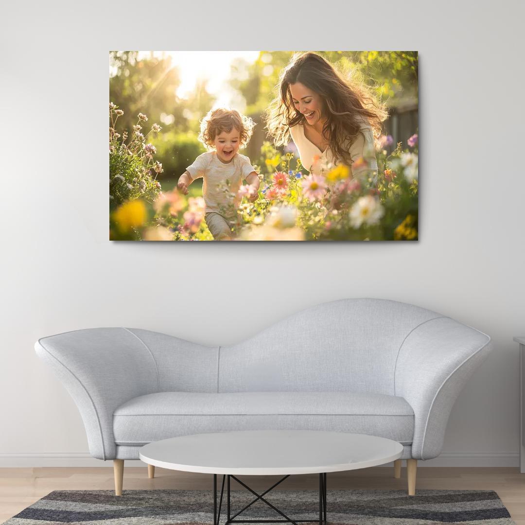 Sunlit Moments Embracing Daylight With Love Custom Paintings Frame