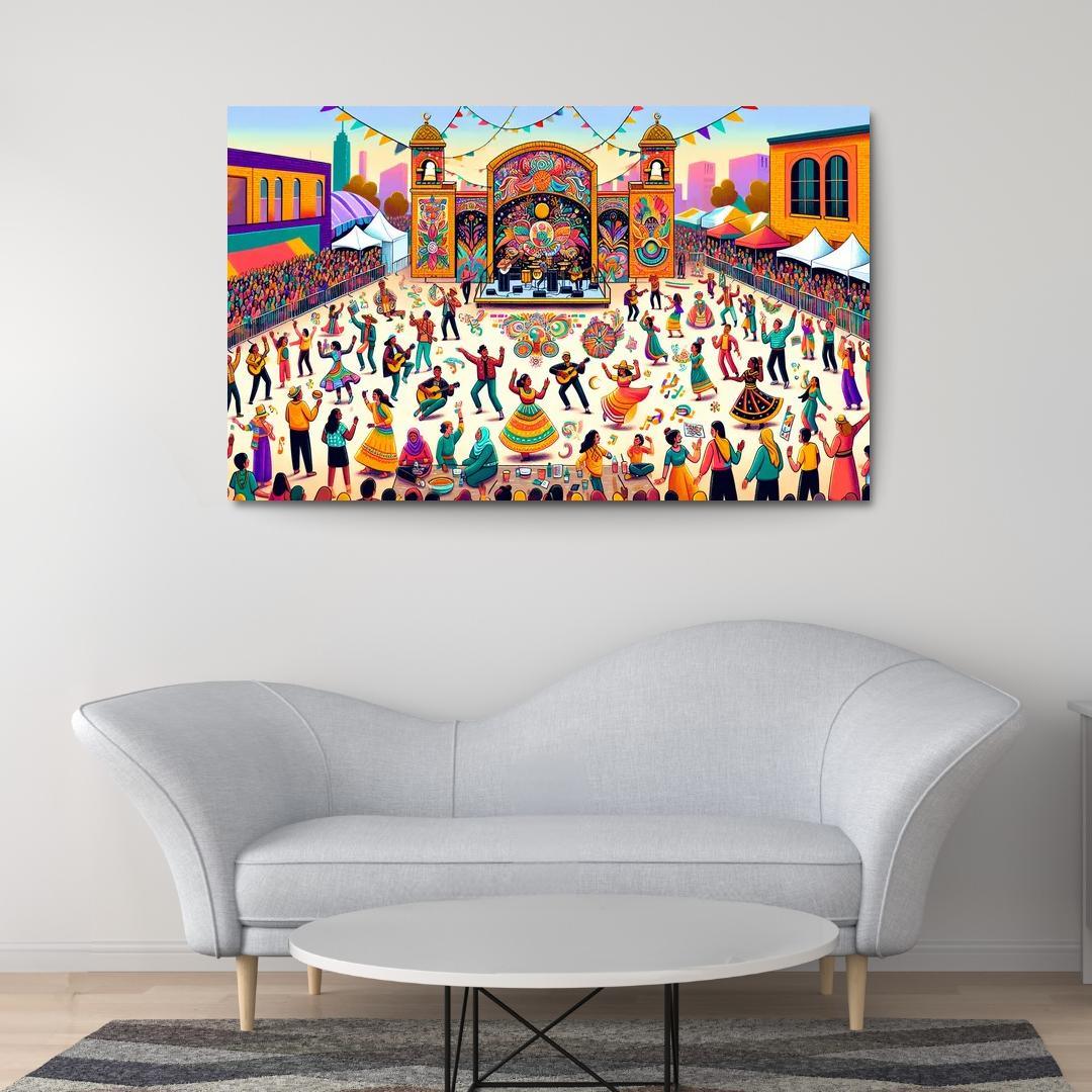 Colors Of Diversity Art For Inclusion And Acceptance Multi-panel Paintings