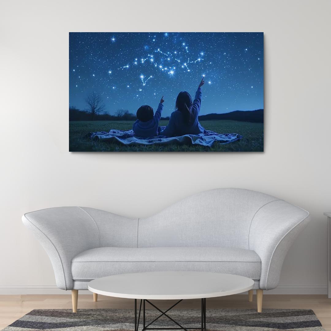Guiding Stars A Mothers Light Canvas Paintings Frame