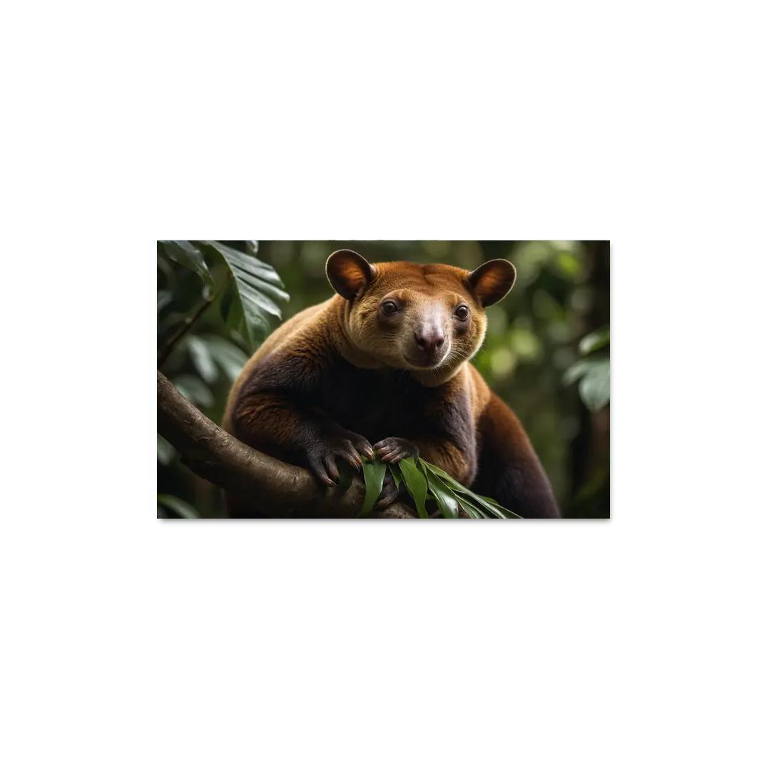 The Agile Tree Kangaroo Climbing Marvel Canvas Paintings Frame