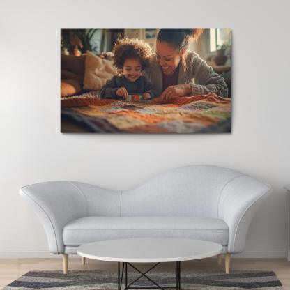 The Fabric Of Life A Mothers Threads Custom Paintings Frame