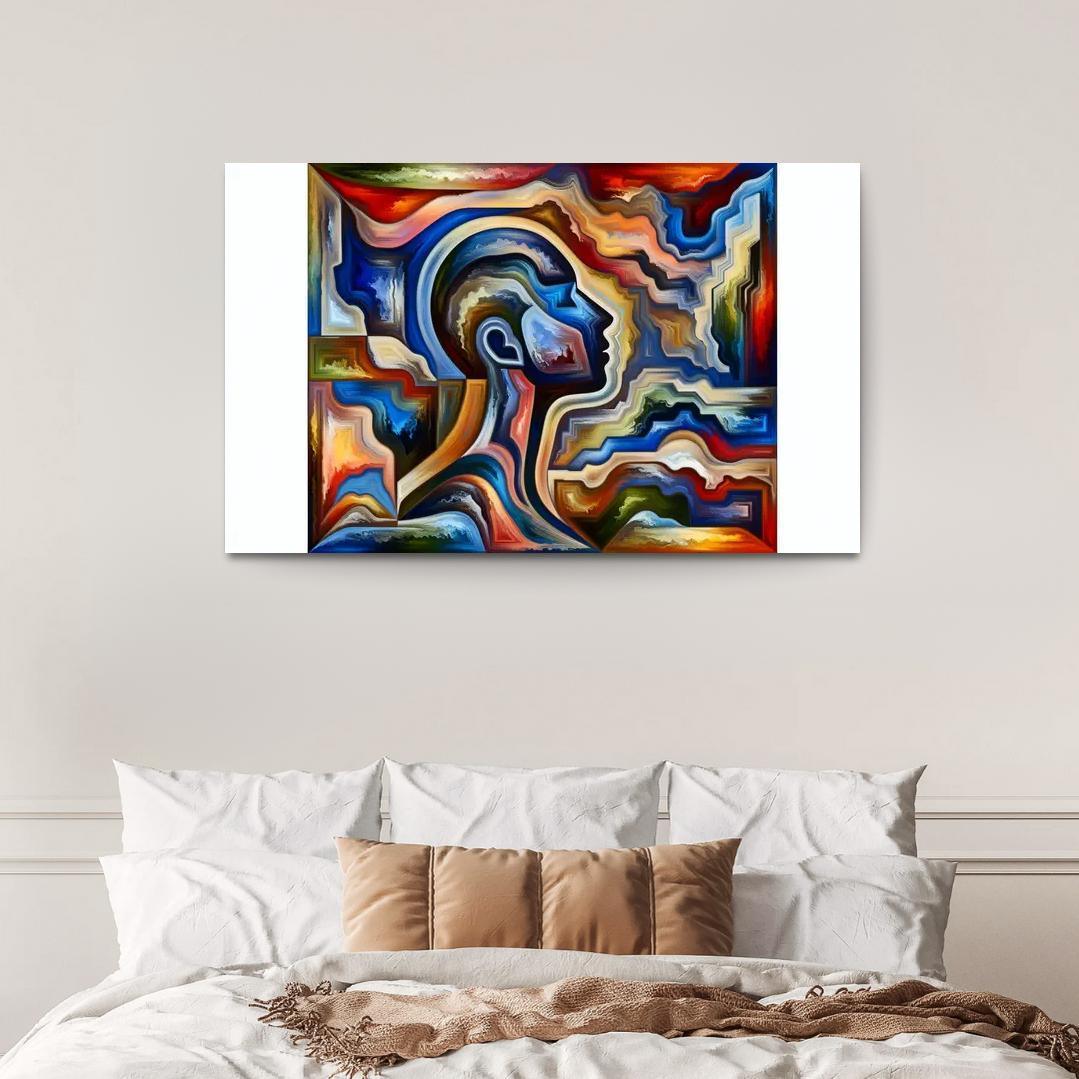 Invisible Battles Advocating for Chronic Illness Awareness 1 Piece HD Canvas Wall Art-Original Frame