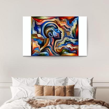 Invisible Battles Advocating for Chronic Illness Awareness 1 Piece HD Canvas Wall Art-Original Frame