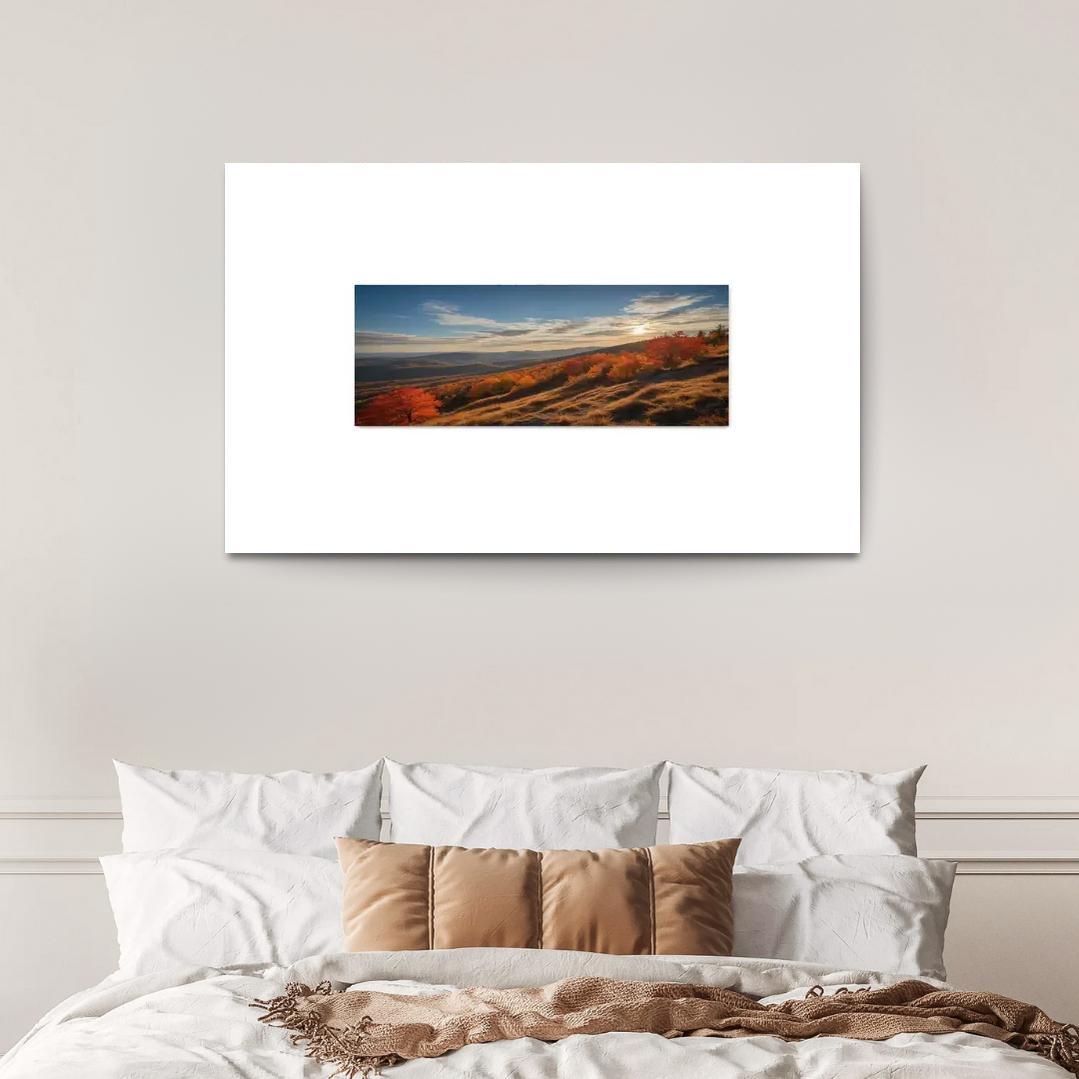 The Vibrant Palette Of Autumn Hills Framed Paintings