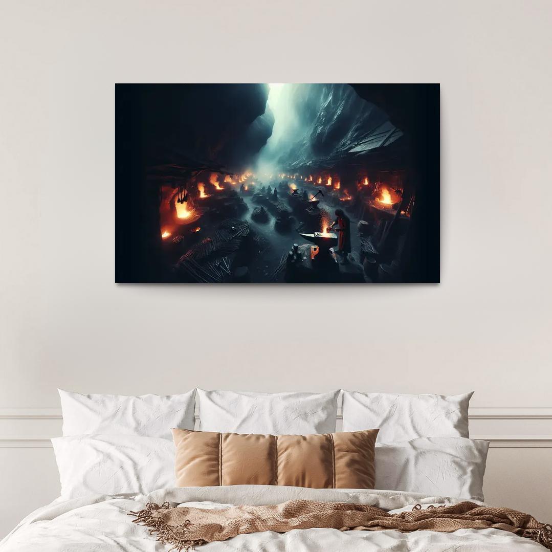 The Shadow Forge 1 Piece HD Canvas Wall Art-Original Frame