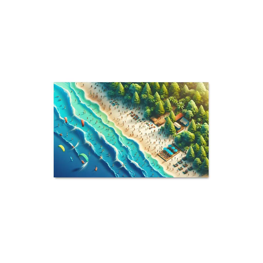 Echo Bay Adventure Beach Modern Paintings Frame