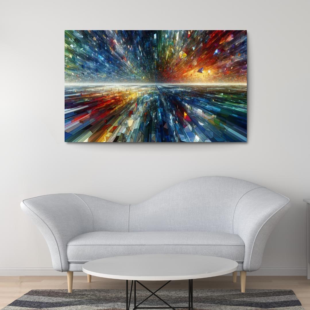 Fragments of Infinite Possibility 1 Piece HD Canvas Wall Art-Original Frame