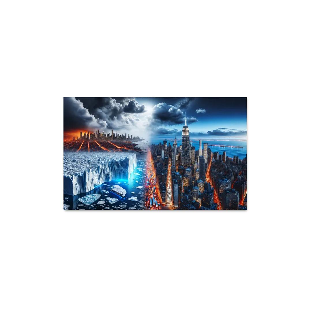 Sounding The Alarm Climate Crisis Awareness Custom Paintings Frame