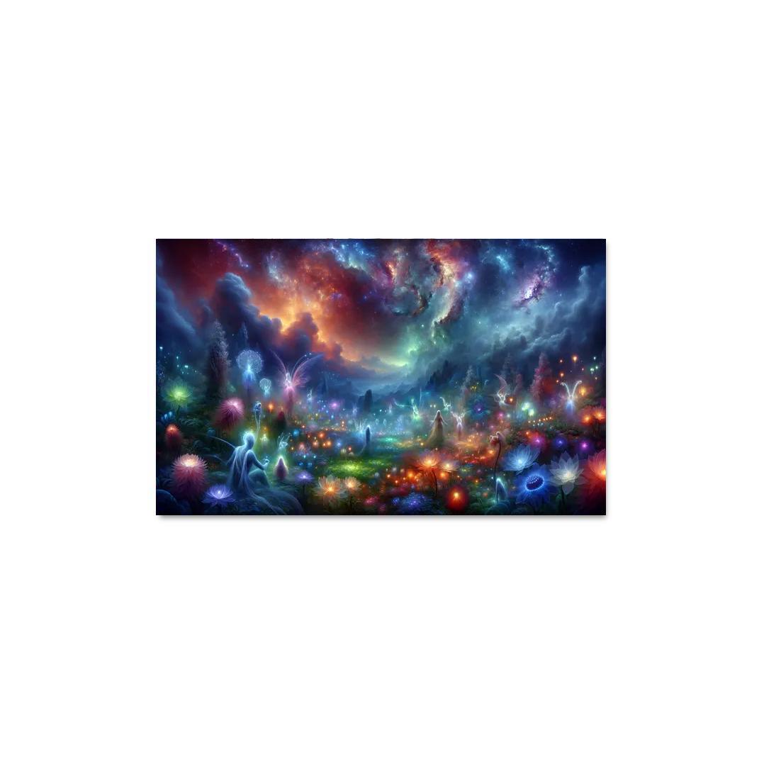 The Nebula Gardens 1 Piece HD Canvas Wall Art-Original Frame