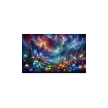 The Nebula Gardens 1 Piece HD Canvas Wall Art-Original Frame