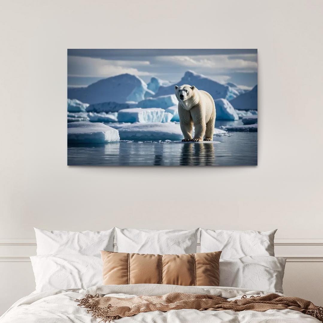 The Majestic Polar Bear The King Of The Arctic Custom Paintings Frame