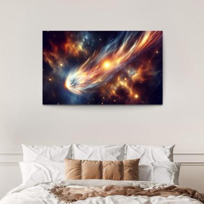 The Allure Of Comets And Their Trails Abstract Paintings Frame