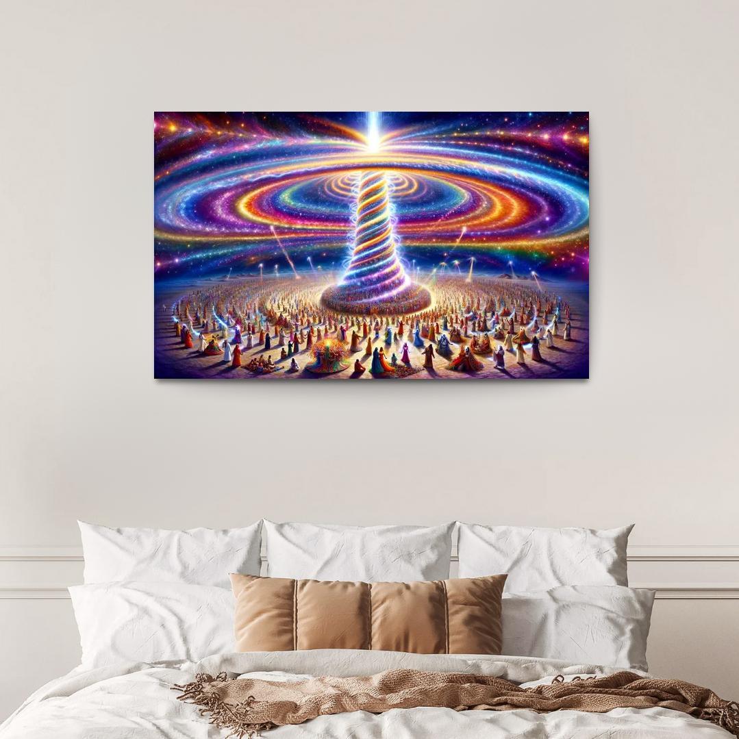 The Aetheric Spiral 1 Piece HD Canvas Wall Art-Original Frame