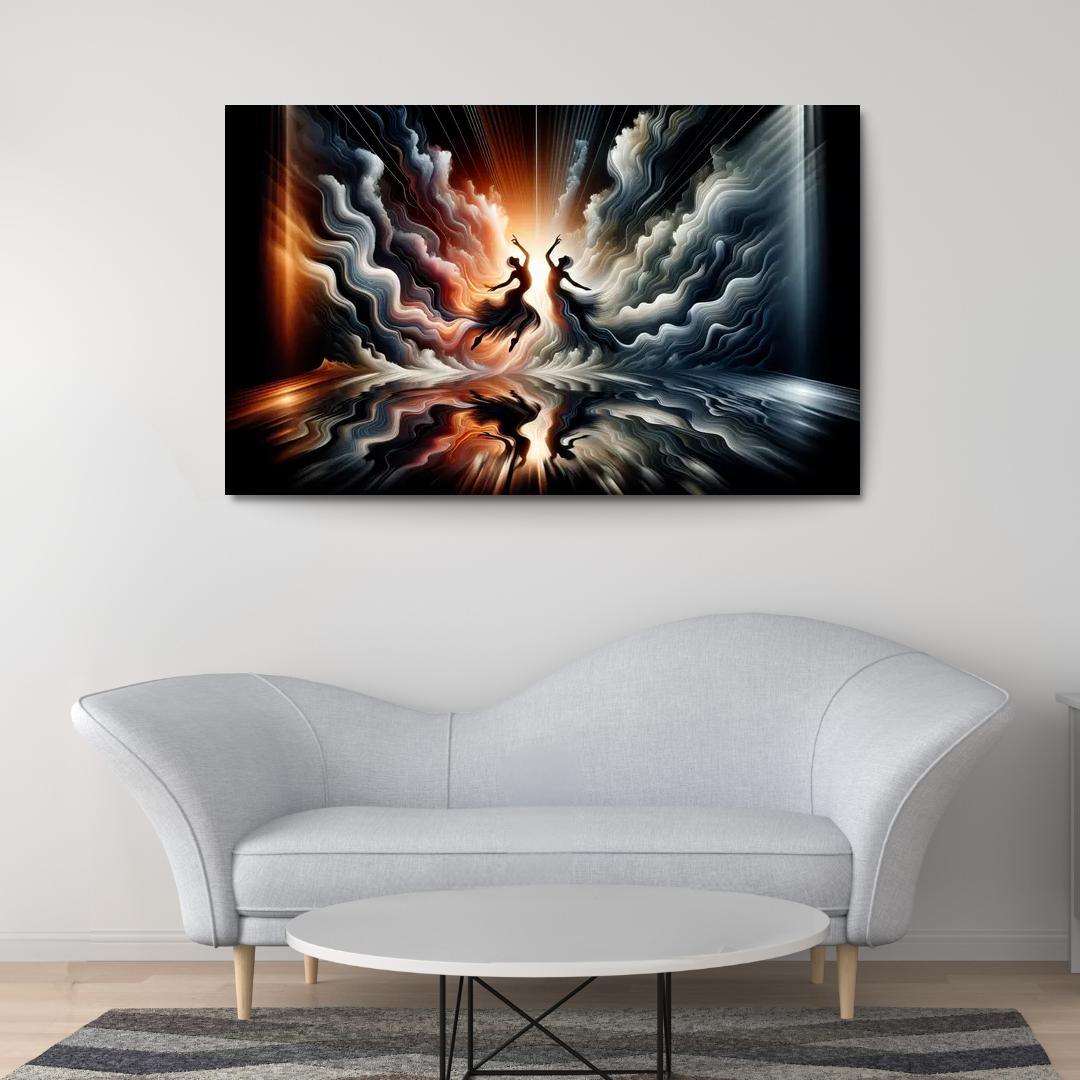 Dance Of Shadows And Light Premium Artwork Frames