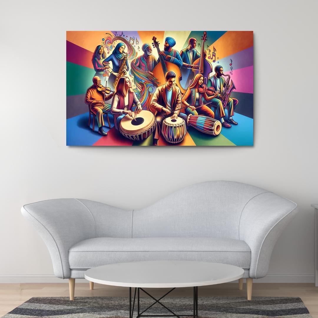 Voices In Harmony The Power Of Music In Social Change Custom Paintings Frame