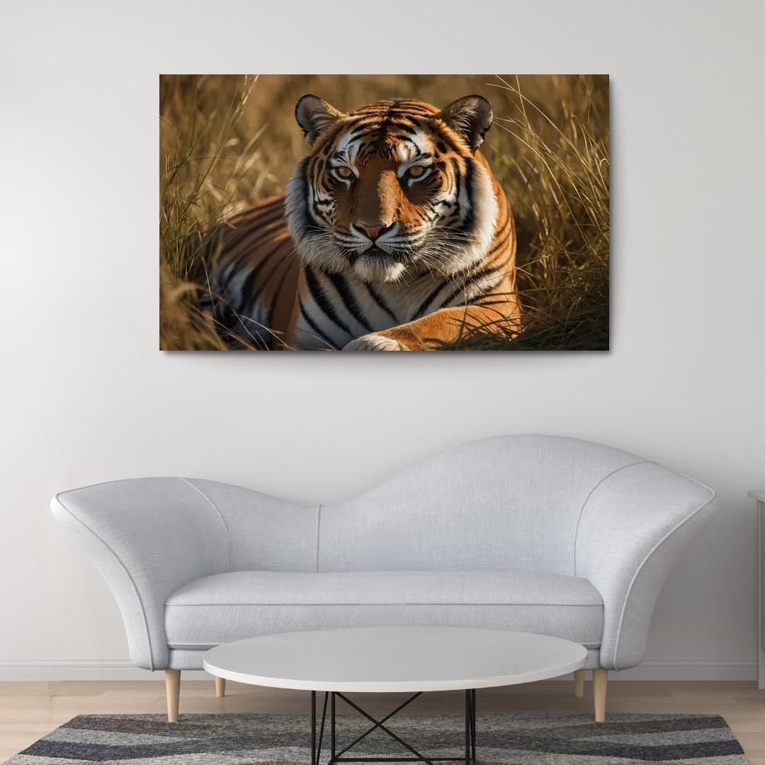 The Magnificent Bengal Tiger Icon Of The Indian Wilderness Modern Paintings Frame
