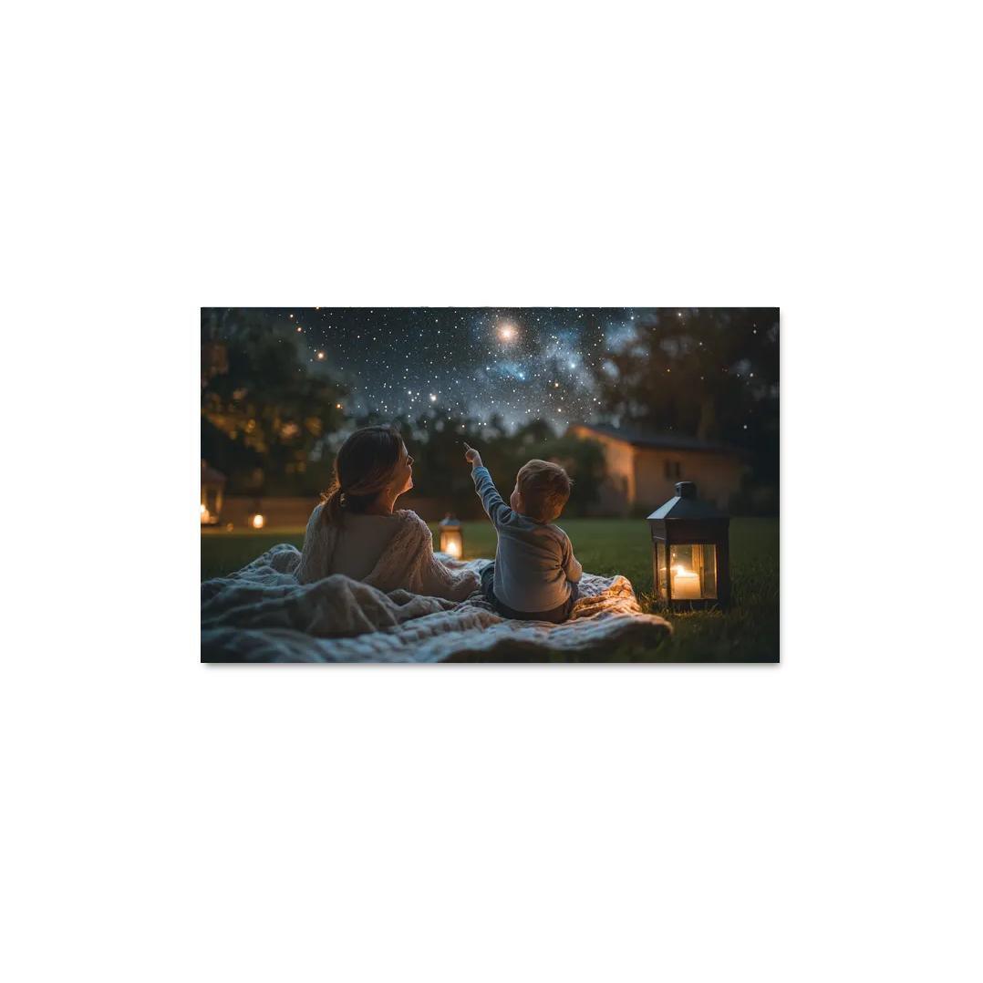 Beneath The Stars Nighttime Conversations Custom Paintings Frame