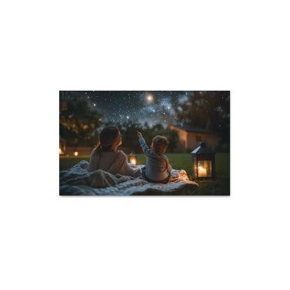 Beneath The Stars Nighttime Conversations Custom Paintings Frame