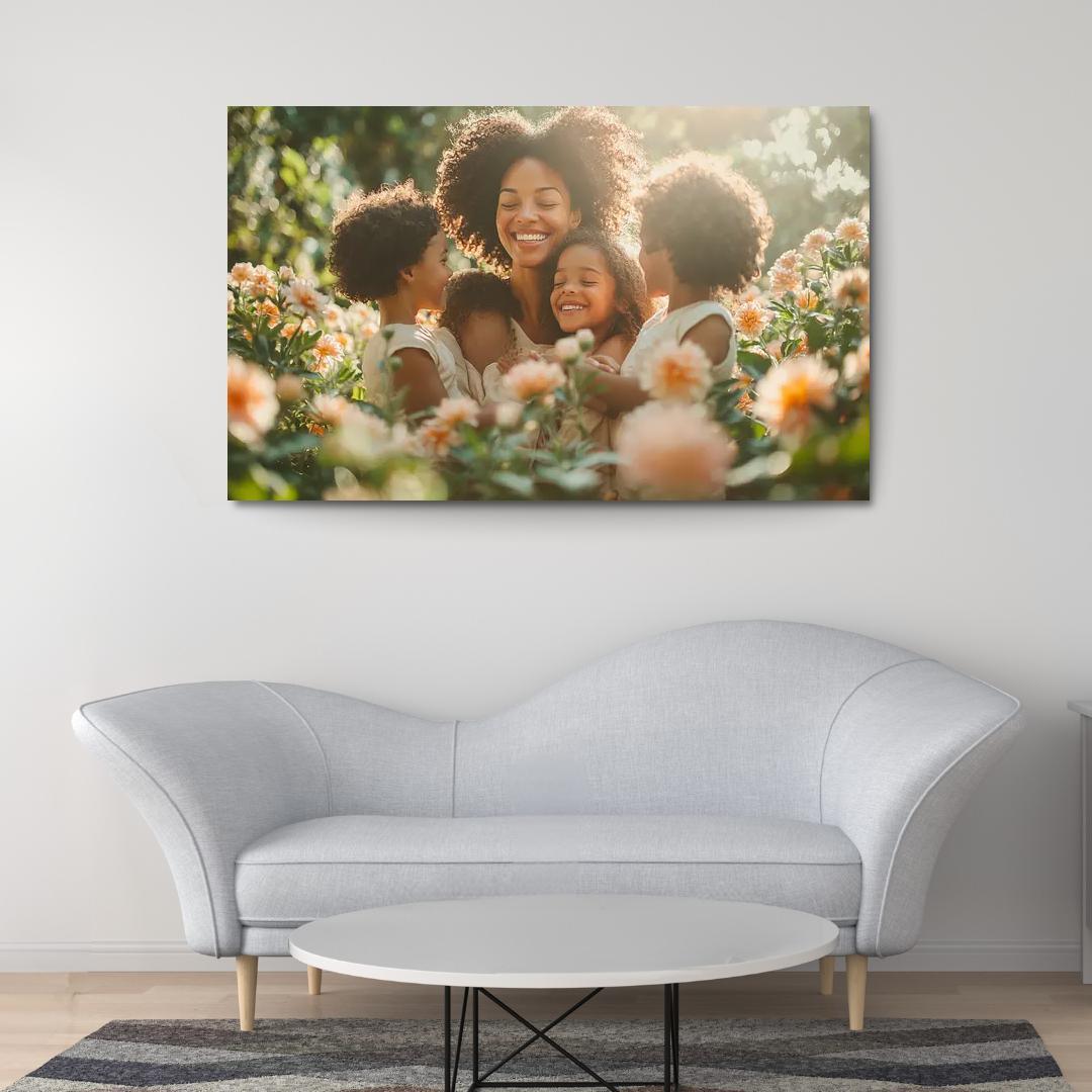 The Circle Of Love A Mothers Embrace Canvas Paintings Frame