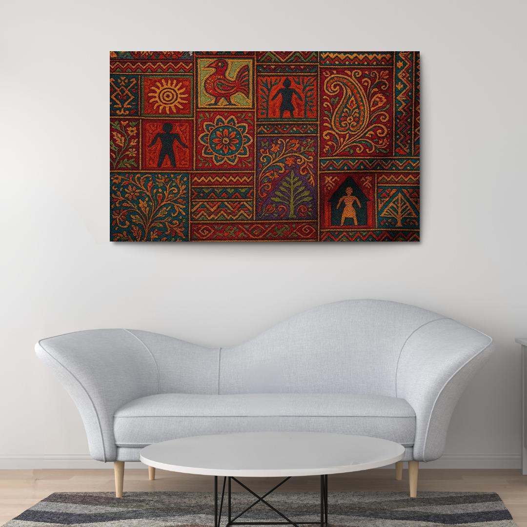 Threads Of Heritage Celebrating Cultural Preservation Through Art Premium Artwork Frames