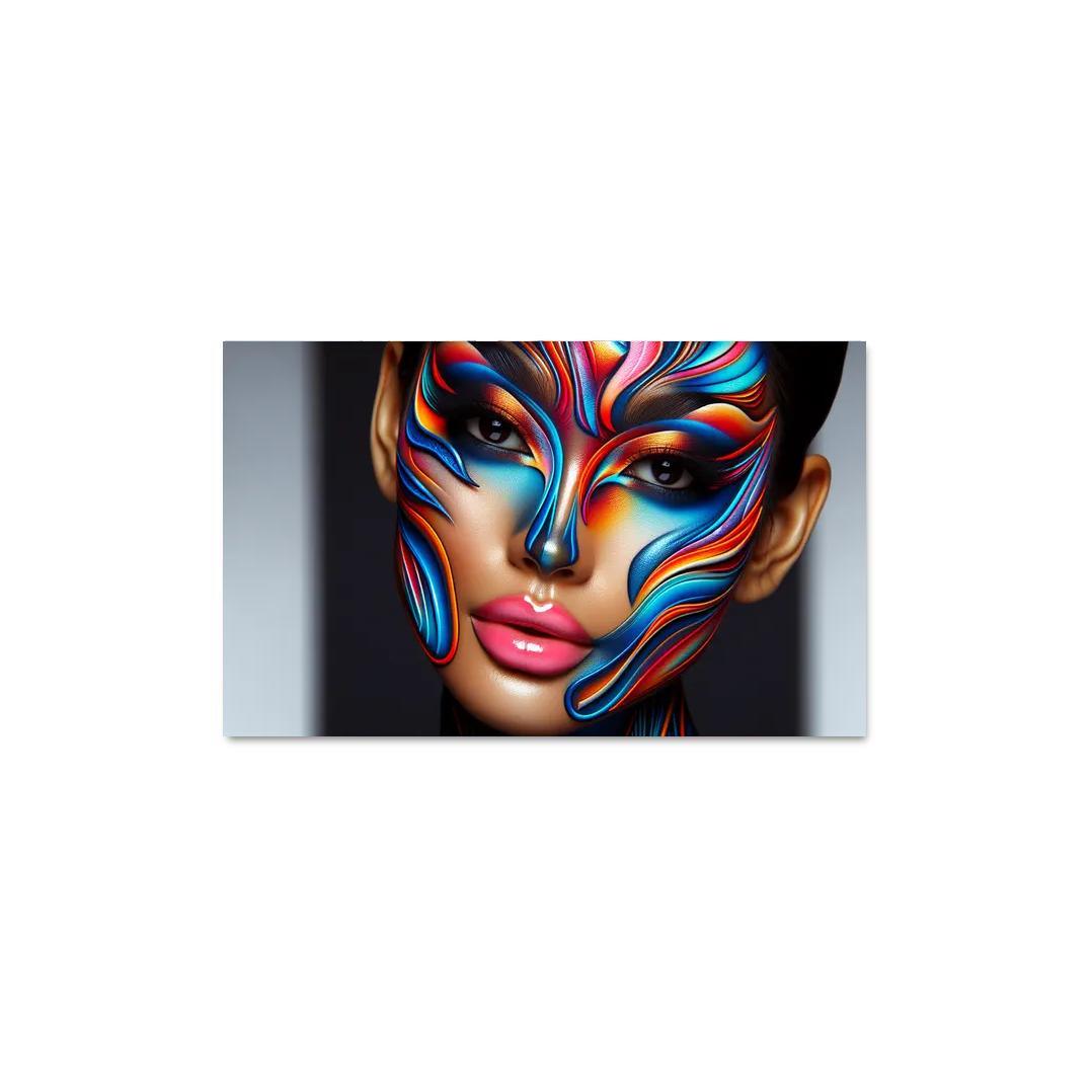 Sculptural Makeup Artistic Beauty Statements Multi-panel Paintings