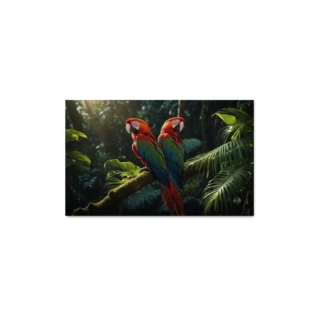 The Colorful Amazonian Macaw Jewel Of The Rainforest Canvas Paintings Frame
