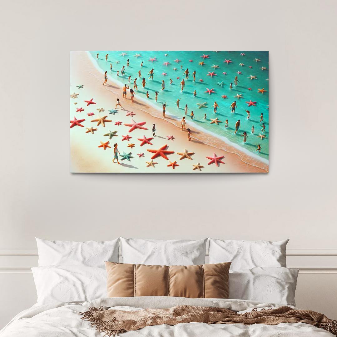 Starfish Lagoon Custom Paintings Frame