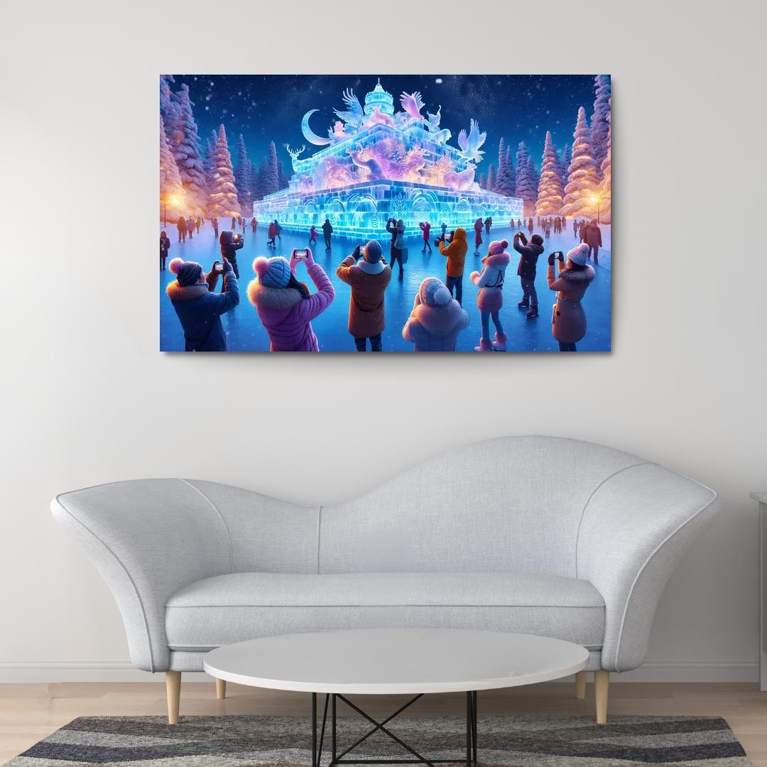 Harbin International Ice And Snow Sculpture Festival - China Modern Paintings Frame