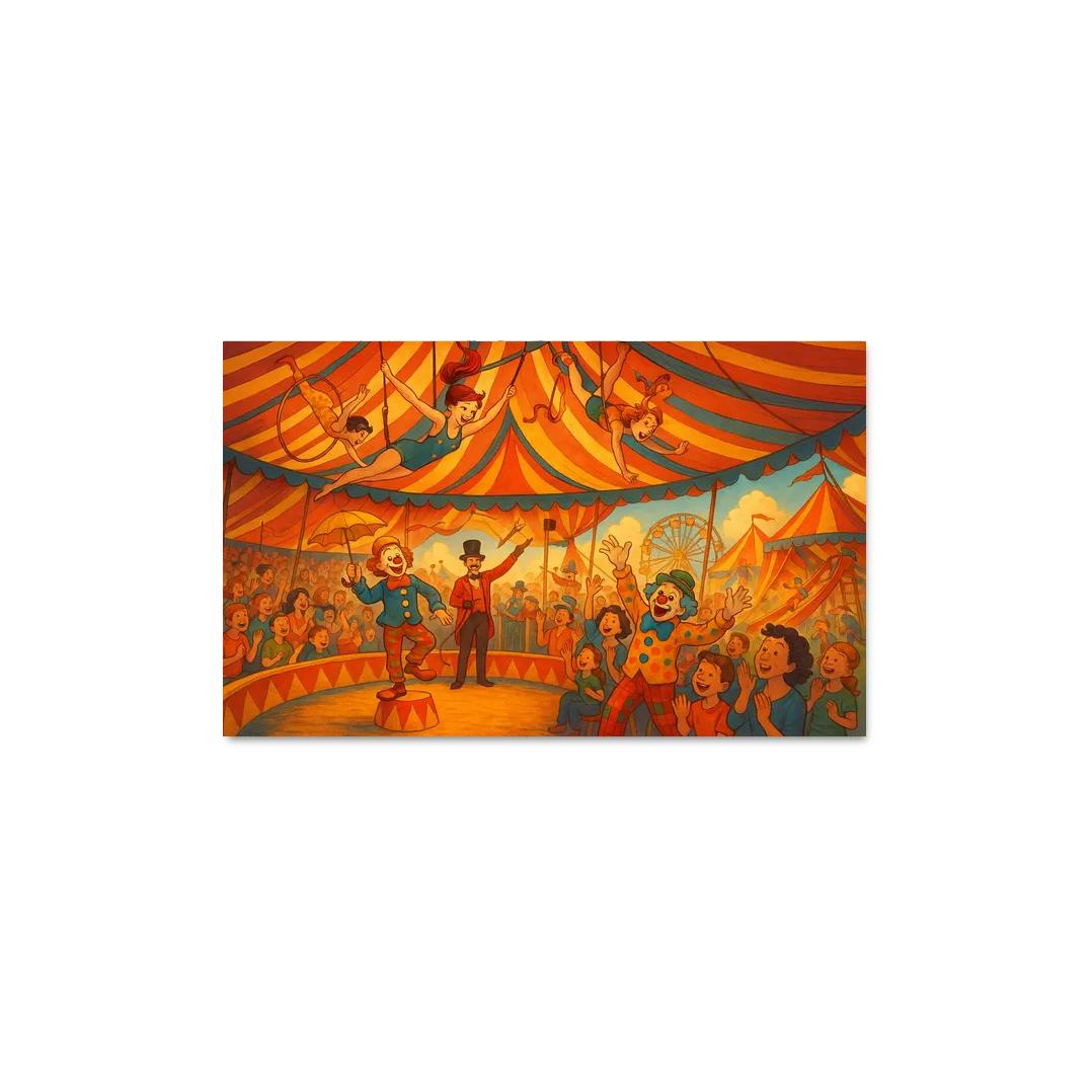 Circus Carnival - Fun Fair Adventure Framed Paintings