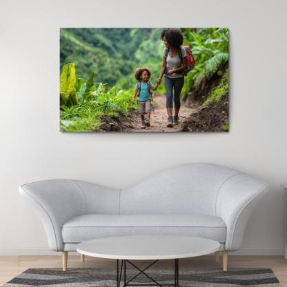 The Journey Of Love A Mothers Unwavering Support Canvas Paintings Frame