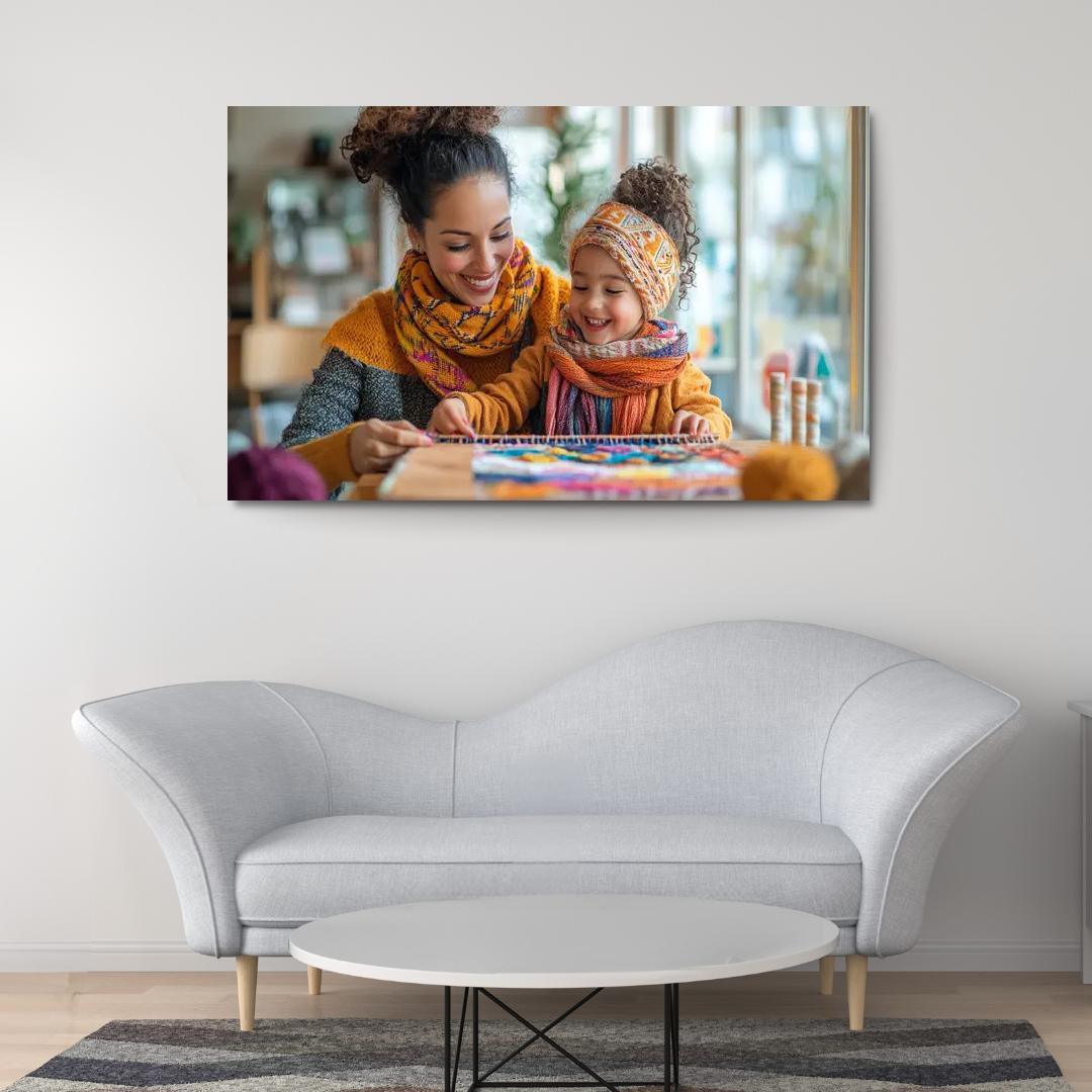 Threads Of Connection A Mothers Love Canvas Paintings Frame