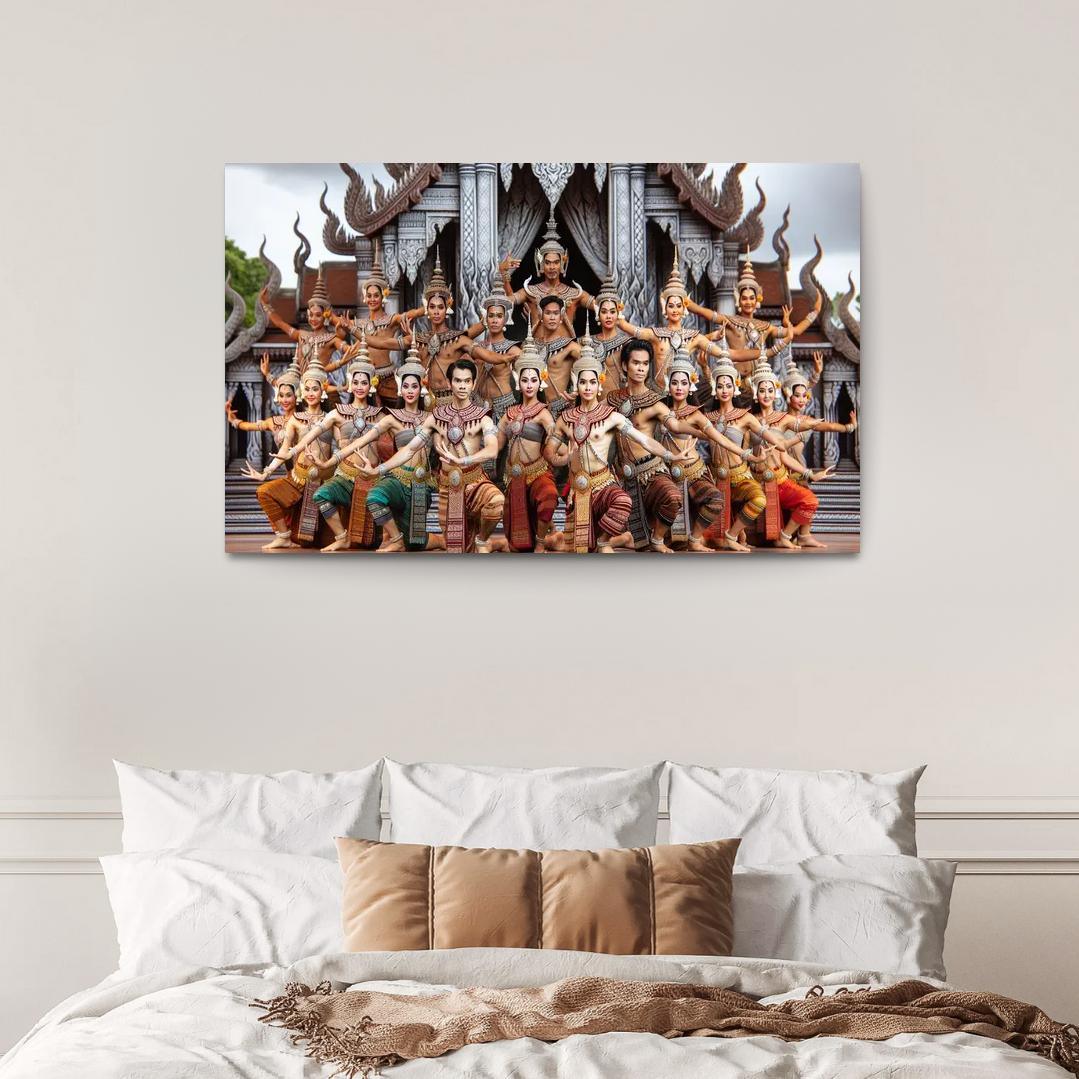 Khmer Dance The Grace Of Cambodia Modern Paintings Frame