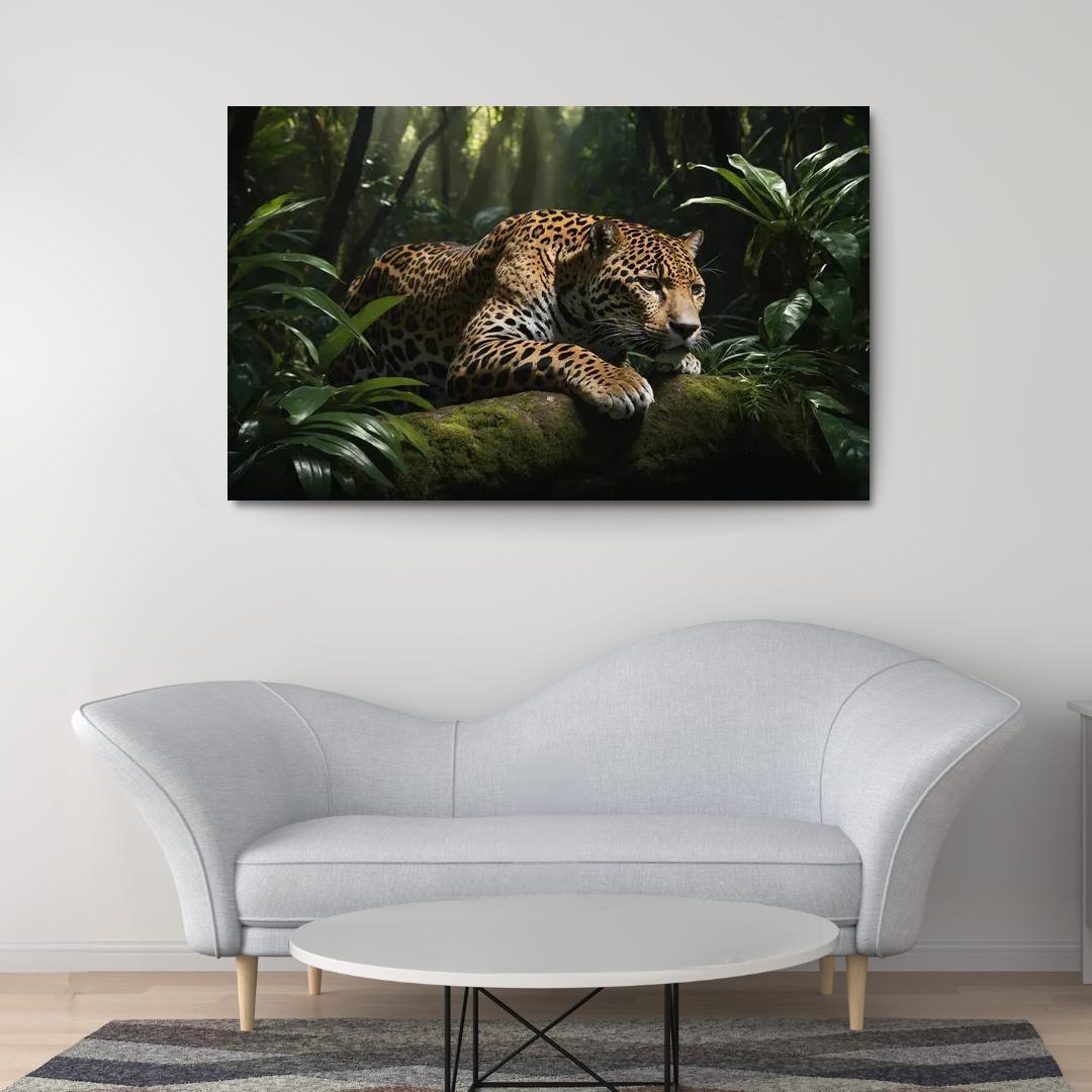 The Mighty Jaguar Stealthy Forest Predator Canvas Paintings Frame