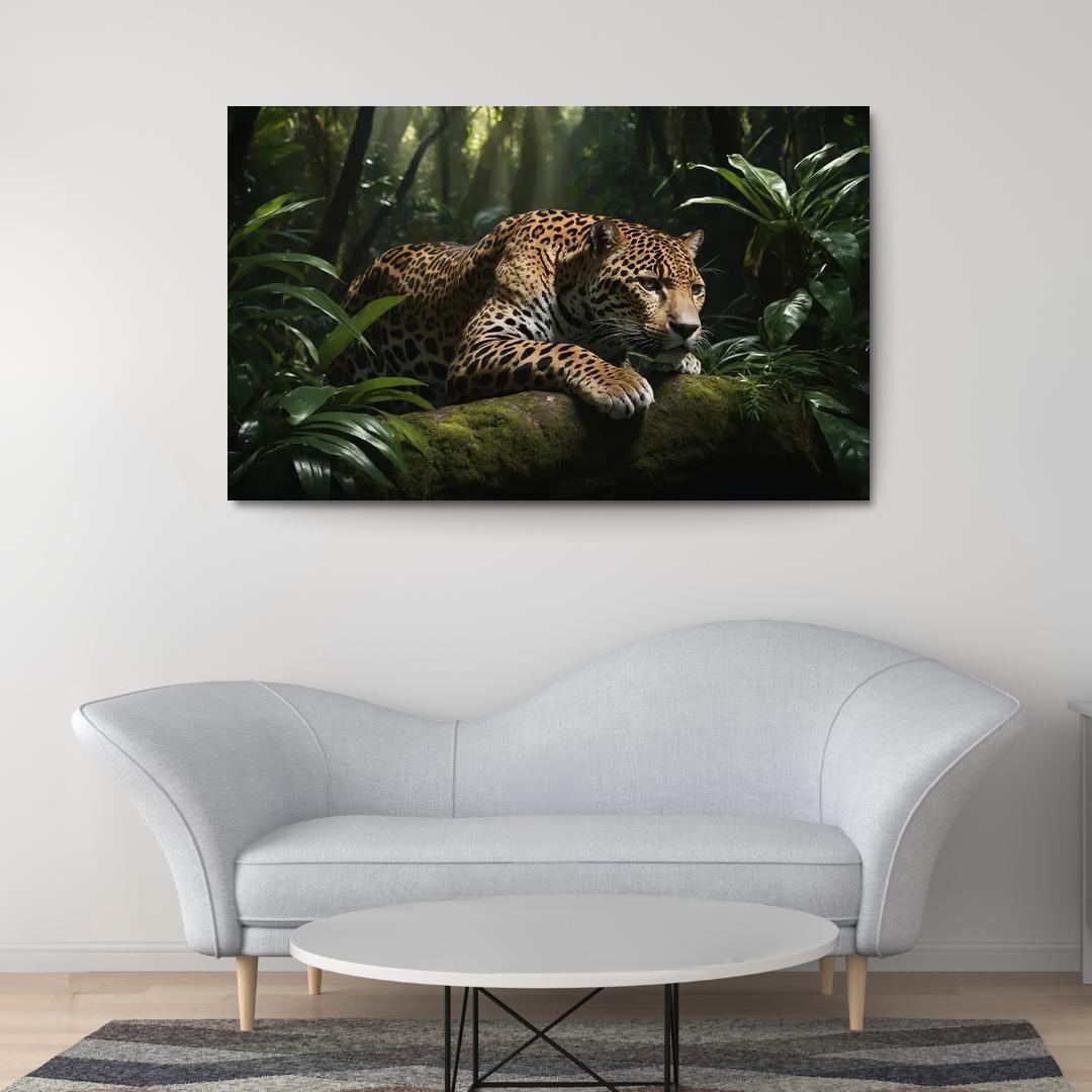 The Mighty Jaguar Stealthy Forest Predator Canvas Paintings Frame