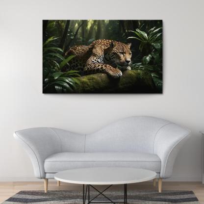 The Mighty Jaguar Stealthy Forest Predator Canvas Paintings Frame