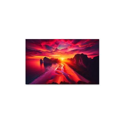 Sun-kissed Bluffs Scenic Lookout Custom Paintings Frame