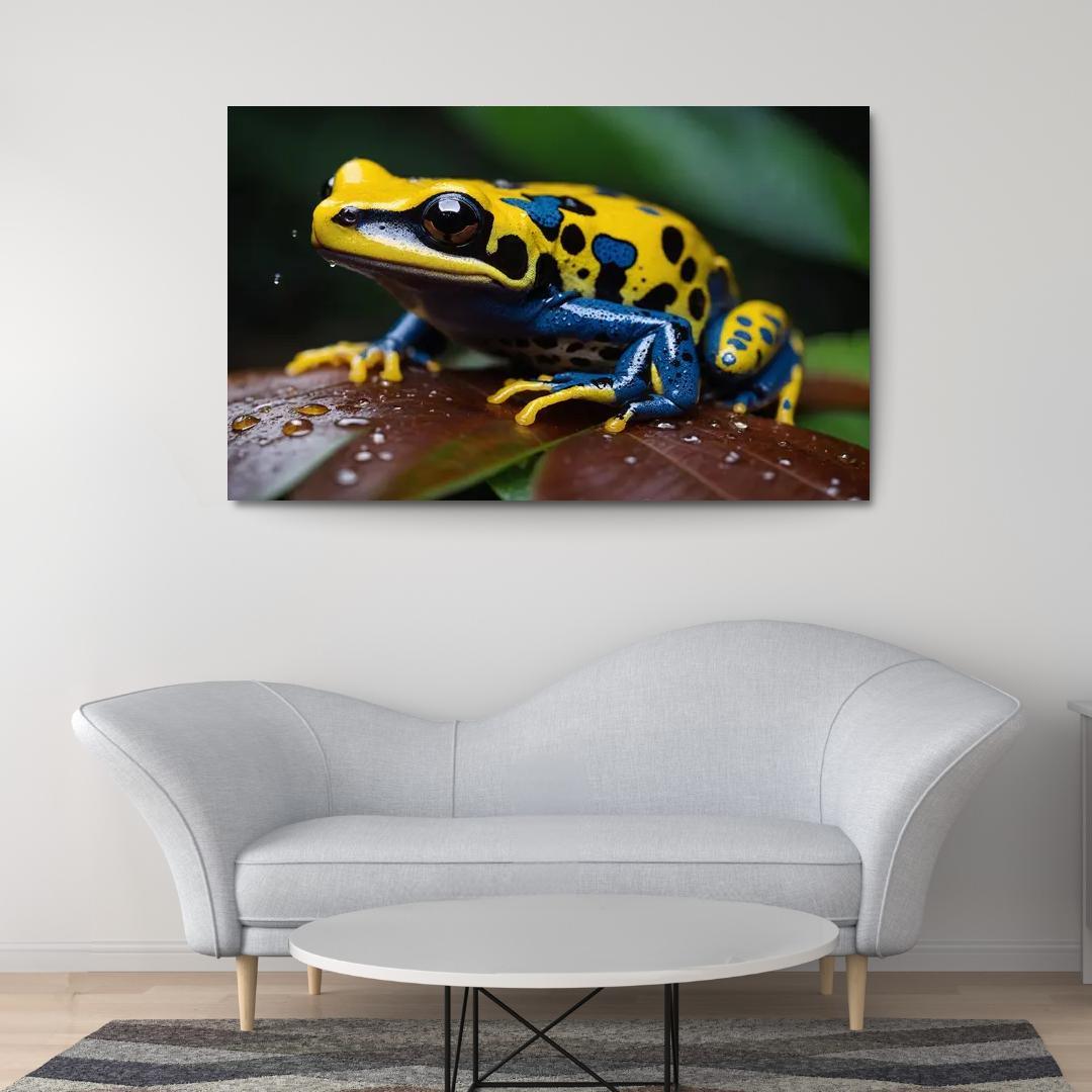The Colorful Poison Dart Frog Jewel Of The Tropics Modern Paintings Frame