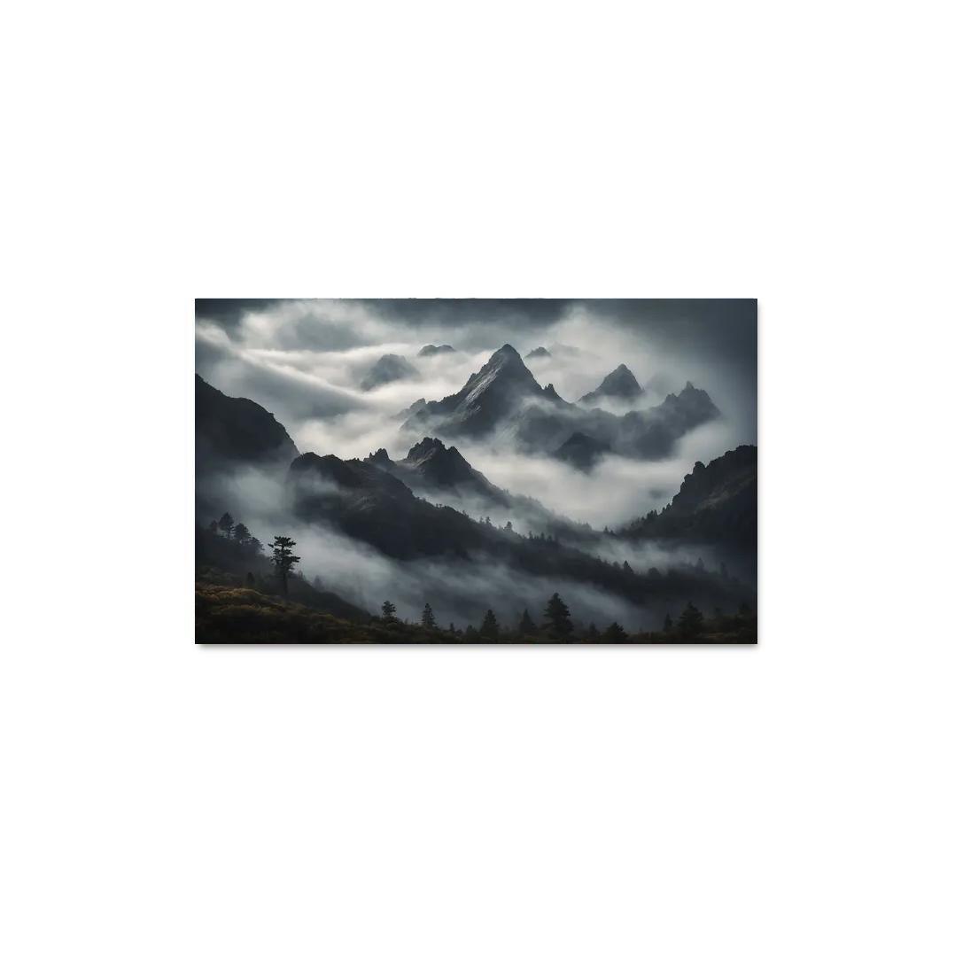 The Majestic Peaks Of Misty Mountain Range Art Trends