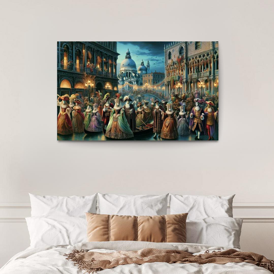 Carnival Of Venice Canvas Paintings Frame