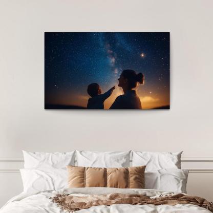 Guiding Stars A Mothers Light In The Dark Canvas Paintings Frame
